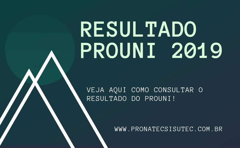 Resultado PROUNI 2019