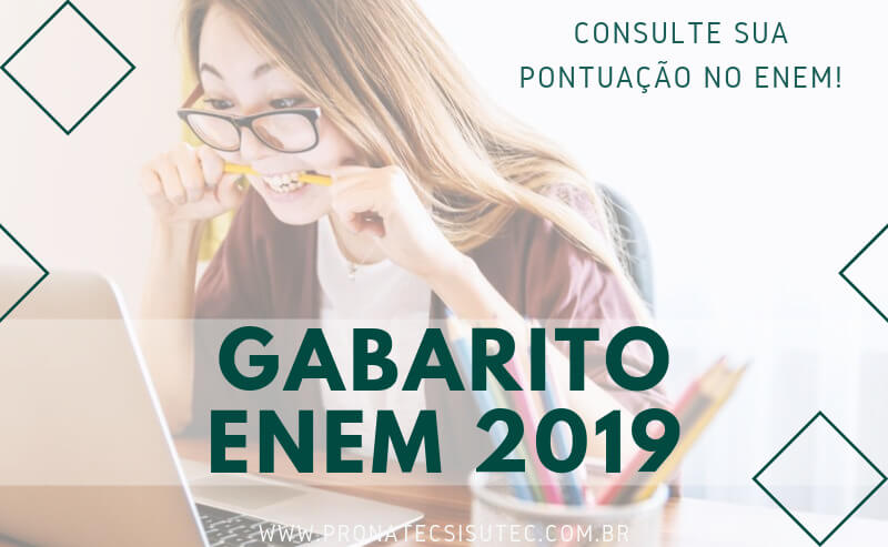 Consulte o Gabarito ENEM 2019 Aqui!